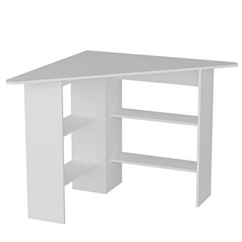 Rohový písací stôl CORNER biela 2