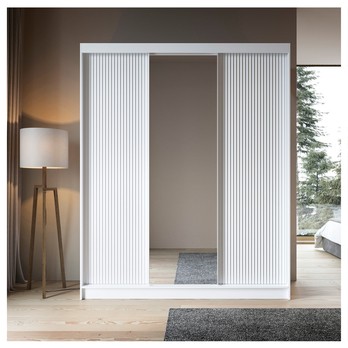 Šatníková skriňa CORRES IV biela 1