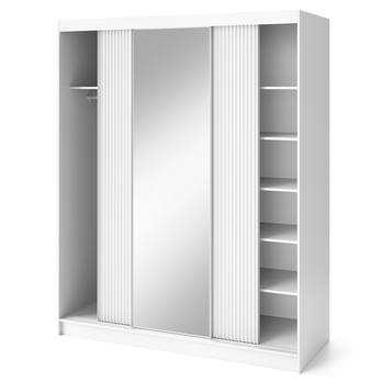 Šatníková skriňa CORRES IV biela 2