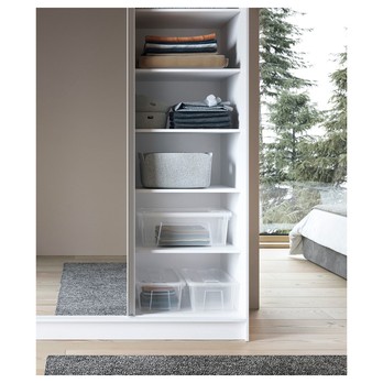 Šatníková skriňa CORRES IV biela 8