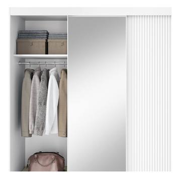 Šatníková skriňa CORRES IV biela 9