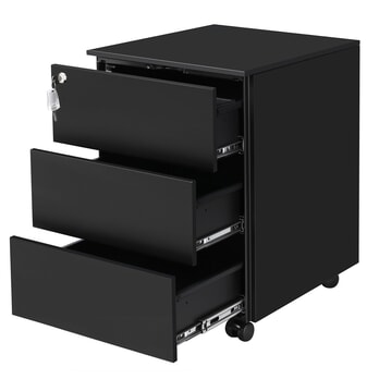 Zásuvkový kontajner CORRO čierna matná 1