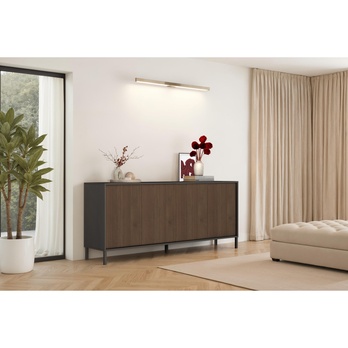 Komoda CORTINA 4D antracitová/tmavohnedá 5