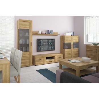 Vitrína CORTINA II dub tmavý grande 1