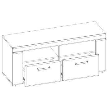 TV komoda CORTINA dub tmavý grande 1