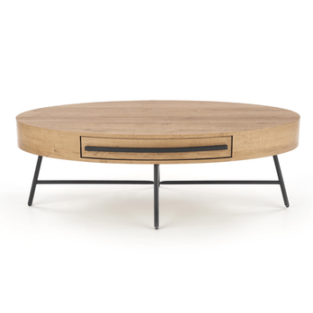 Konferenčný stolík CORULANO dub zlatý/čierna 1