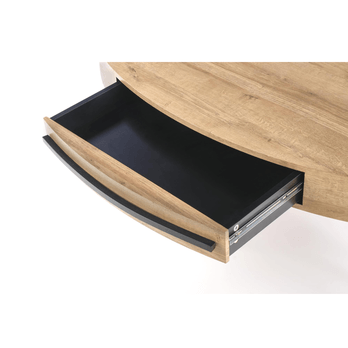 Konferenčný stolík CORULANO dub zlatý/čierna 3