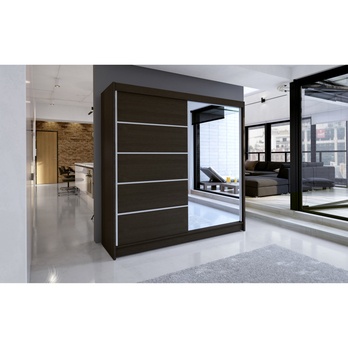 Šatníková skriňa CORY čokoládová 3