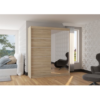 Šatníková skriňa CORY dub sonoma 1