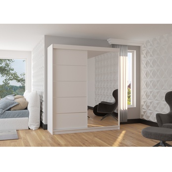 Šatníková skriňa CORY biela 1