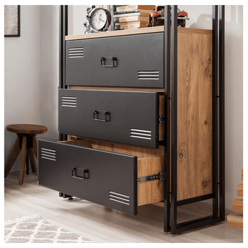 Knižnica COSMO II borovica atlantická/čierna 3