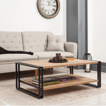 Konferenčný stolík COSMO borovica atlantická/čierna 1