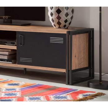 TV komoda COSMO borovica atlantická/čierna 3