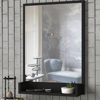 Zrkadlo COSTA čierna 3