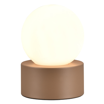 Stolná lampa  COUNTESS hnedá/biela 1