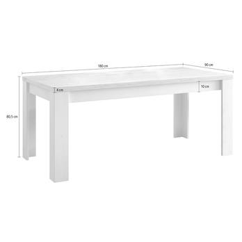 Jedálenský stôl COUNTRYS 10 dub cadiz/biela 2