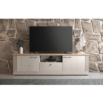 TV komoda COUNTRYS 4 dub cadiz/biela 2