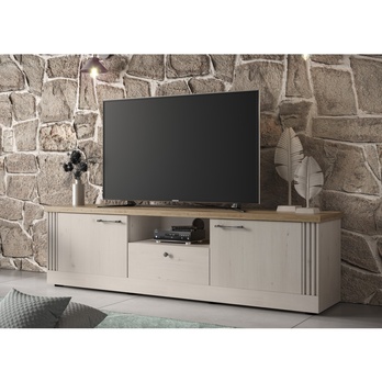 TV komoda COUNTRYS 4 dub cadiz/biela 1