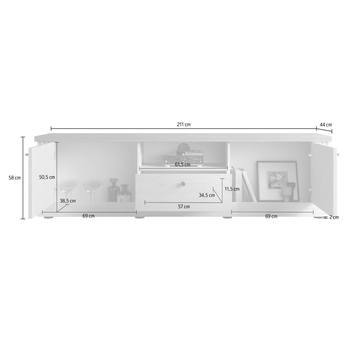 TV komoda COUNTRYS 4 dub cadiz/biela 4