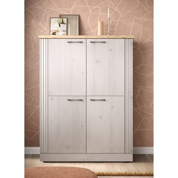 Komoda COUNTRYS 6 dub cadiz/biela 3