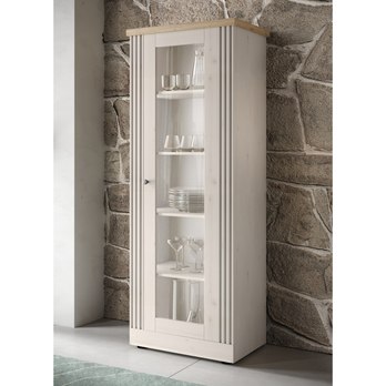 Vitrína COUNTRYS 7 dub cadiz/biela 2