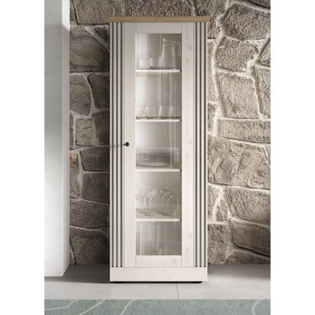 Vitrína COUNTRYS 7 dub cadiz/biela 3