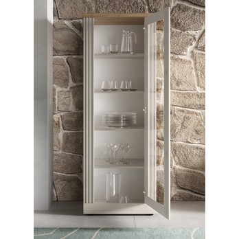 Vitrína COUNTRYS 7 dub cadiz/biela 4