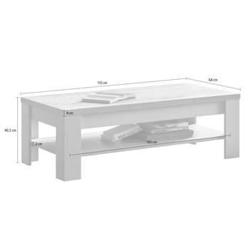 Konferenčný stolík COUNTRYS 8 dub cadiz/biela 4