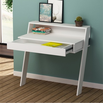 Písací stôl COWORK biela 2