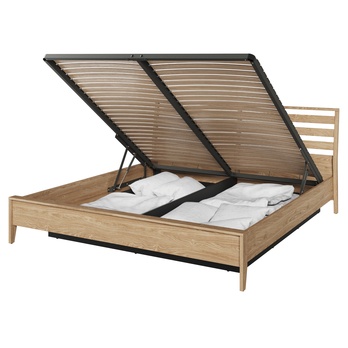 Posteľ s roštom COZY olejovaný dub, 160x200 cm 2