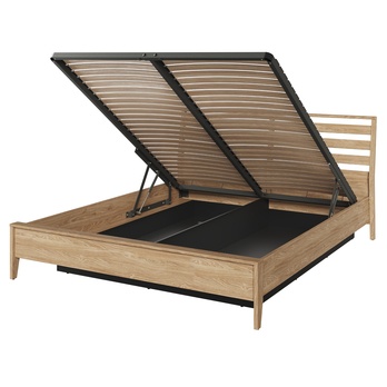 Posteľ s roštom COZY olejovaný dub, 160x200 cm 3