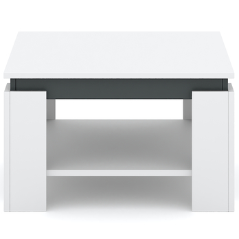 Konferenčný stolík CRAIG biela/antracitová 1
