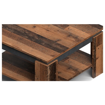 Konferenčný stolík CRAY I staré drevo tmavá/matera 3