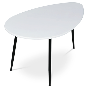 Konferenčný stolík CREMONA 1 biela/čierna 2