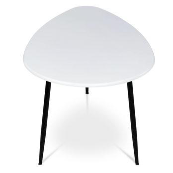 Konferenčný stolík CREMONA 1 biela/čierna 3