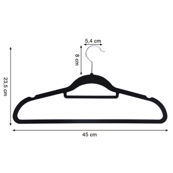 Vešiaky CRF20 čierna, 20 ks 7