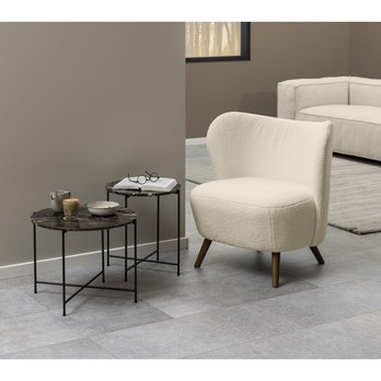 Kreslo CROSBY béžová/čiernohnedá 5