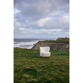 Kreslo CROSBY béžová/čiernohnedá 6