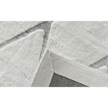 Koberec CROSS SOFT 1 strieborná, 80x150 cm 4