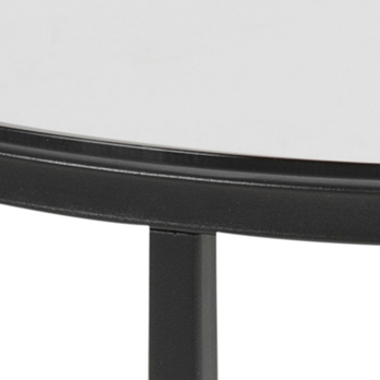 Odkladací stolík CROSS priehľadná/čierna 3