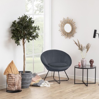 Odkladací stolík CROSS priehľadná/čierna 6