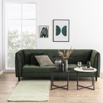 Odkladací stolík CROSS priehľadná/čierna 7