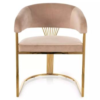 Jedálenská stolička CRUWN tmavobéžová 1