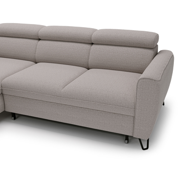 Sedacia súprava CRYSTAL ľavá, svetlosivá 6