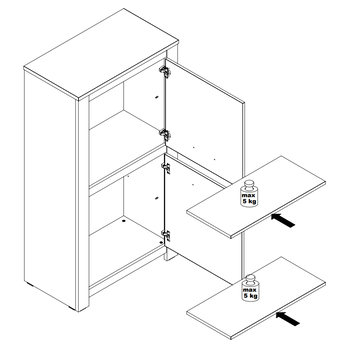 Komoda CUBA 411 starý dub 1