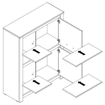 Regál CUBA 421 starý dub 1