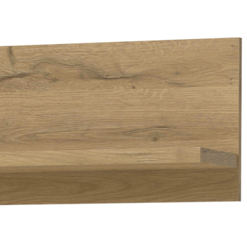 Nástenná polica CUBA starý dub, šírka 125 cm 3