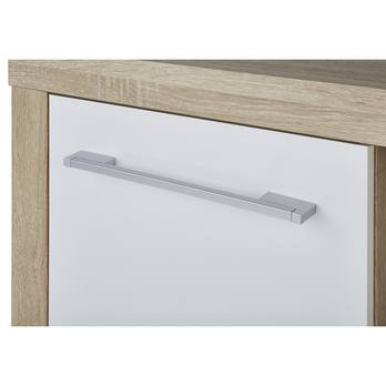 Písací stôl  CUBE dub sonoma/biela lesklá 6