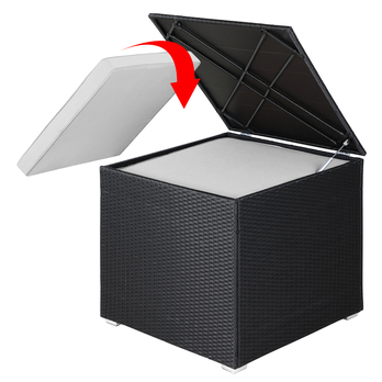 Záhradný box CUBE čierna 2