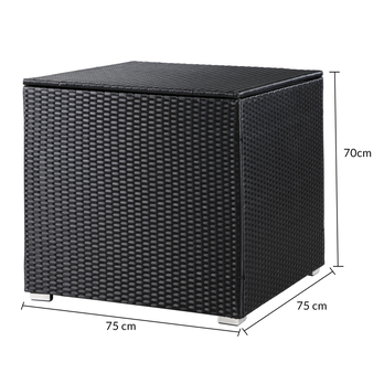 Záhradný box CUBE čierna 12